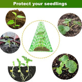 10-Pack Reusable Garden Seedling Protective Covers with Securing Earth Pegs – Ventilated Windproof and Frost Guard Cones for Veggie & Flower Saplings