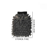 5PCS Chenille Car Wash Mitts, Thickened Microfiber Cleaning Gloves - Double Sided Soft Coral Fleece Sponge Mitt with Waterproof Lining for Cars SUVs Trucks and Boats