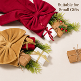 18 Inch Oversized Watermelon Red Luxury Velvet Christmas Stocking with Bow & Loop, Fireplace Hanging Gift Bag, Holiday Mantel Decor and Present Holder