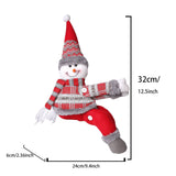 Santa Claus Christmas Curtain Tiebacks, Large Plush Doll Holdbacks - Curtain Festival Charm for Christmas in July, Winter Christmas, Yulefest, Secret Santa Gift