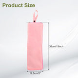 2-Pack Foldable Waterproof Umbrella Storage Sleeve with Zippers, Carry Handle and Absorbent Microfiber Lining - Reusable Hanging Umbrella Pouch for Home Office School Travel and Car Use, Pink 15 x 5 inch