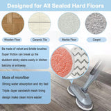Style 4 Shark Steam Dual-Head Mop Replacement Pads 8 Pack - 7.5 Inch Reusable Round Microfiber Scrubbing Pads Compatible with Shark S7000, S7201, S8001, S8201, S7001, S7000AMZ, S7001TGT, S7005, S7020