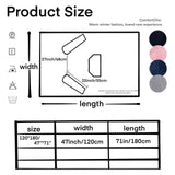 Pink 180 x 120CM Extra Large Wearable Wrap Blanket with Sleeves and Large Pocket, Cozy Thickened Flannel Oversized TV Blanket Robe and Sofa Throw for Home Lounging