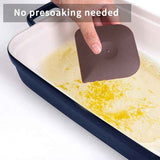 8-Pack Red Nylon Non-Stick Pan Scraper Set with Ergonomic Angled Edges Design – Multipurpose Kitchen Cleaning Scraper for Cast Iron, Bakeware & Cookware