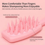 Microbubble Oxygen Hydration Facial Pore Cleanser and Pink Silicone Scalp Massage Scrubber Set with Waste Separation Design, 3 Level Vacumn Suction and 6 Replaceable Heads - Full Body Care Routine for Face Pore Cleaning and Scalp Massage