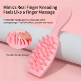 Microbubble Oxygen Hydration Facial Pore Cleanser and Pink Silicone Scalp Massage Scrubber Set with Waste Separation Design, 3 Level Vacumn Suction and 6 Replaceable Heads - Full Body Care Routine for Face Pore Cleaning and Scalp Massage