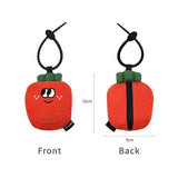 Portable Carrot Lemon Corduroy Storage Pouch with Zipper and Hidden Folding Shopping Bag - Lightweight Reusable Eco Grocery Tote Bag with Fruit Charm for Shopping, Travel, Books, iPad and Daily Essentials In Australia - Darrahopens