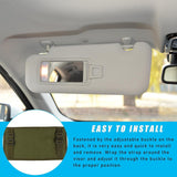 Black Tactical Molle Car Sun Visor Organizer Panel – Durable Nylon Vehicle Storage Pouch with Adjustable Buckle, Loop Panelled EDC Pockets and Pen Sheath for Cars, Trucks, SUVs and Daily Driving Essentials In Australia - Darrahopens