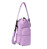 2-Pack Purple Muti-Pockets Insulated Water Bottle Holder and Adjustable Phone Crossbody Bag – 40oz Bottle Large Waterproof Cooler Sling Bag with Drawstring Closure and PE Cotton and Aluminium Foil Lining In Australia - Darrahopens