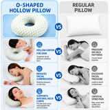 Pink 30CM Round Ear Protection Pillow with Hole Design – Milk Silk Removable Cover and PP Cotton Core, Side Sleeper Pillow & Neck Support Cushion for Ear Pressure Relief In Australia - Darrahopens