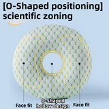 Boer Grey 30CM Round Ear Protection Pillow with Hole Design – Milk Silk Removable Cover and PP Cotton Core, Side Sleeper Pillow & Neck Support Cushion for Ear Pressure Relief In Australia - Darrahopens