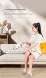 Green Cordless Handheld Vacuum Cleaner - 8500Pa Powerful Suction, 700mL Dust Cup, USB Rechargeable with 2000mAh Battery, 3 Brush Heads, 2 Extension Rods, Lightweight Stick Vacuum for Home, Car, Pet Hair, Carpet and Hardwood Floor Cleaning