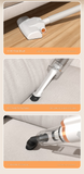 Green Cordless Handheld Vacuum Cleaner - 8500Pa Powerful Suction, 700mL Dust Cup, USB Rechargeable with 2000mAh Battery, 3 Brush Heads, 2 Extension Rods, Lightweight Stick Vacuum for Home, Car, Pet Hair, Carpet and Hardwood Floor Cleaning