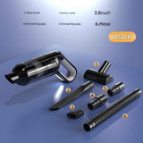 Cordless Handheld Vacuum Cleaner set -  USB Rechargeable Portable Car Vacuum with Detachable Nozzle, Lightweight Dust Buster for Car Interior, Home, Office and Pet Hair