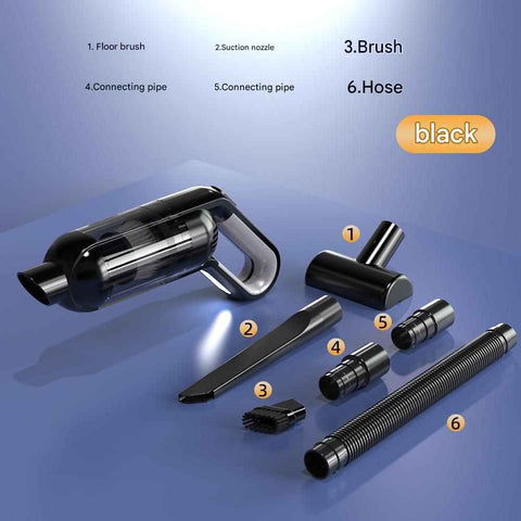 Cordless Handheld Vacuum Cleaner set -  USB Rechargeable Portable Car Vacuum with Detachable Nozzle, Lightweight Dust Buster for Car Interior, Home, Office and Pet Hair