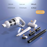 Cordless Handheld Vacuum Cleaner set -  USB Rechargeable Portable Car Vacuum with Detachable Nozzle, Lightweight Dust Buster for Car Interior, Home, Office and Pet Hair
