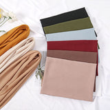 Black 90 x 90cm Women Solid Colour Square Scarf - Lightweight Polyester Head Scarf and Shawl Wrap, Soft Casual Neck Scarf for Travel, Hair Styling and Everyday Layering