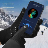 2 Pairs Black M size Winter Cycling Gloves Set - Windproof Thermal Touchscreen Sports Gloves with Water Resistant Design for Cycling, Running, Skiing and Outdoor Activities