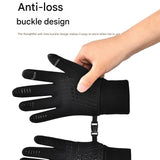 2 Pairs Black M size Winter Cycling Gloves Set - Windproof Thermal Touchscreen Sports Gloves with Water Resistant Design for Cycling, Running, Skiing and Outdoor Activities