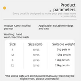 Green S size Luxury Plush Pet Sleeping Mat, Thickened Warm Pet Bed Cushion for Dogs and Cats, Soft Fabric Pet Sofa Pad with Non-Slip Waterproof Base