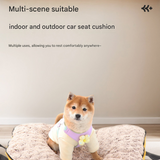Dark yellow S size Portable Foldable Pet Bed Mat – Waterproof Travel Dog Bed and Cat Cushion with Carry Handles, Removable Washable Cover, Plush Comfort Padding for Indoor and Outdoor Use