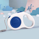 Blue 5M Automatic Retractable Dog Leash –Extendable Pet Lead with One-Button Brake Lock, Tangle-Free 360° Nylon Strap, Durable ABS Housing for Dogs and Puppies
