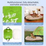 3-Piece Grey Winter Pet Outdoor Travel  Set – grey s size Reflective Dog Puffer Jacket, grey 3m Retractable Leash & grey Portable Foldable Dog Bed