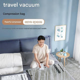Portable Cordless Handheld Vacuum Cleaner & 9-piece Vacuum Storage Bag Set, 4-in-1 Air Duster, Vacuum Pump and Suction Cleaner with Reusable Compression Bags for Home and Travel