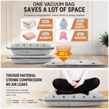 6 Pack Vacuum Storage Bags and  Wireless Electric Pump and Renewable Mini Dehumidifier Bundle, Travel Compression Storage Set for Clothes, Blankets and Bedding