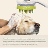 Blue Pet Bathing Shower Sprayer Brush with Water  Control Switch Control Dog Grooming Massage Shampoo Rinse Tool