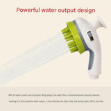 Blue Pet Bathing Shower Sprayer Brush with Water  Control Switch Control Dog Grooming Massage Shampoo Rinse Tool