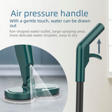 S5 Green  Cordless Electric Spin Mop with Spray Function USB Rechargeable Floor Cleaner - Dual Rotating Mop Heads, Wet and Dry Cleaning, Lightweight Home Cleaning Solution for Hard Floors