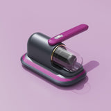 2-piece Home Cleaning  Bundle - Purple UV Mattress Mite Vacuum Cleaner & White Cordless Handheld Stick Vacuum Set, Wireless Rechargeable Home Car Pet Hair Cleaning Kit