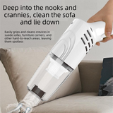 2-piece Home Cleaning  Bundle - Purple UV Mattress Mite Vacuum Cleaner & White Cordless Handheld Stick Vacuum Set, Wireless Rechargeable Home Car Pet Hair Cleaning Kit
