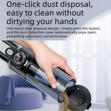 Black and Grey Cordless Handheld Vacuum Cleaner 17000Pa High Suction Portable Rechargeable 5 in 1 Car Home Cleaning Device Multi Function Dust Removal Tool Lightweight Easy Clean ECO MAX Modes