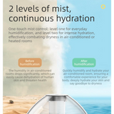 Blue 1.5L Ultrasonic Humidifier with 360° Rotating Mist Nozzle, Quiet Aroma Diffuser & 7-Color Night Light, ABS Desktop Air Moisturizer for Bedroom, Office & Home