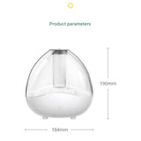 Blue 1.5L Ultrasonic Humidifier with 360° Rotating Mist Nozzle, Quiet Aroma Diffuser & 7-Color Night Light, ABS Desktop Air Moisturizer for Bedroom, Office & Home