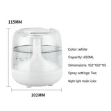 2 pcs Relaxing Winter Set - Pink  Nursing Cape and White Mini Humidifier Soothing – Soft Postpartum Shawl & 650ml USB Air Humidifier for Home Comfort，Relax Self Care Present for Women