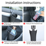 2 pcs Car interior essentials set-Golden Car Air Vent Aroma Diffuser &Black  Hanging Storage Bin- hanging storage container that is convenient to use and Compact