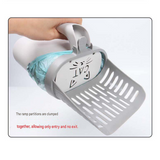 All-in-one Cat Litter Scoop Includes 2 rolls of trash bags- Detachable High-Capacity Waste Storage Bin with Garbage Bags, PP Material Cat Cleaning Tool for Efficient Litter Box Maintenance In Australia - Darrahopens