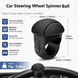 Car Steering Wheel Spinner Ball — Crafted from silicone, nylon, and metal, it features 360-degree rotation and a non-slip grip. Easy to install, it helps you steer effortlessly and navigate turns smoothly In Australia - Darrahopens