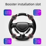 Car Steering Wheel Spinner Ball — Crafted from silicone, nylon, and metal, it features 360-degree rotation and a non-slip grip. Easy to install, it helps you steer effortlessly and navigate turns smoothly In Australia - Darrahopens