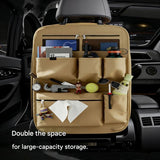 Brown Car Seat Back Organizer - 210D Oxford Cloth, Water-Resistant & Multi-Pocket Design - Space-Saving Storage for Cars, Camping & Home Use In Australia - Darrahopens