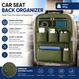 Green Car Seat Back Organizer - 210D Oxford Cloth, Water-Resistant & Multi-Pocket Design - Space-Saving Storage for Cars, Camping & Home Use In Australia - Darrahopens
