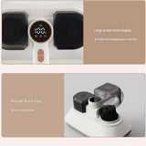 White Wireless Handheld Mite Remover Vacuum - Dual Cup Strong Suction UV Sterilization High Frequency Tapping Portable Bed Sofa Cleaner for Home
