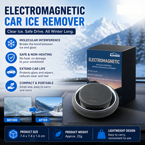 Electromagnetic Car Ice Remover - Solar Powered Molecular Interference De-icer for Windshield Frost and Snow Prevention, Compact Portable Dashboard Gadget for Winter Driving Safety In Australia - Darrahopens
