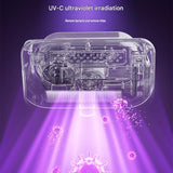 White Cordless UV-C Mite Remover Vacuum - 400ml Dust Cup, High-Frequency Tapping, Ergonomic Handle, Deep Cleaning for Bedding carpet Sofa Pet Hair