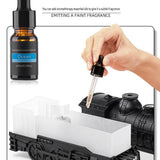 Green Retro Train Aromatherapy Humidifier - 300ml Ultrasonic Cool Mist Diffuser with Jellyfish Smoke Ring, LED Night Light  for Bedroom Office Desk Decor