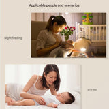 Nighttime Anxiety Relief & Relaxation Set - Green Imitation Silk Sleep Eye Mask and  Smart White Noise Night Light for Soothing Sleep, Nursing, and Stress Reduction