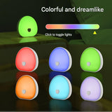 Nighttime Anxiety Relief & Relaxation Set - Purple Imitation Silk Sleep Eye Mask and  Smart White Noise Night Light for Soothing Sleep, Nursing, and Stress Reduction